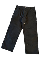 Load image into Gallery viewer, Chrome Hearts Black Double Knee Pants 34x30 Pre-Owned

