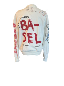 APC Graffiti White Crewneck SZ L (Brand New)