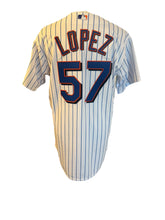 Load image into Gallery viewer, Mets &quot;Lopez&quot; GAME WORN Jersey SZ M (Pre-Owned)
