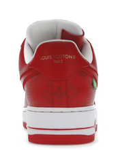 Load image into Gallery viewer, Louis Vuitton Nike Air Force 1 Low By Virgil Abloh White Red DS SZ 8
