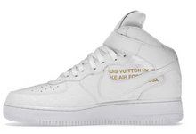 Load image into Gallery viewer, Louis Vuitton Nike Air Force 1 Mid By Virgil Abloh White DS SZ 7
